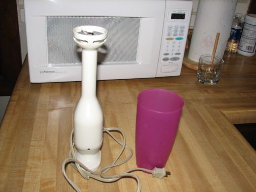This long armed blender makes perfect smoothies and soups