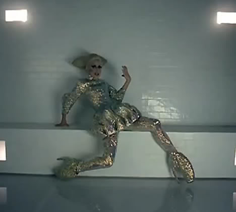 Lady Gaga Wearing Alexander McQueen's Armadillo Shoes