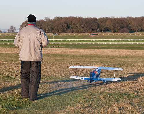 Flying RC planes is a popular hobby these days.