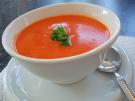 Serve soup hot, but never boil it