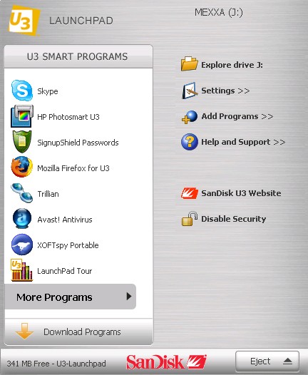 XoftSpy Portable U3 Anti-spyware