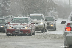 Traffic in Severe Weather Condition (Flickr)