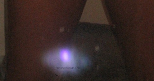 All of the pics taken with my Canon Powershot.  Nope, I didn't doctor the image in any way.  Same pic as above except this time taken from diff angle.
