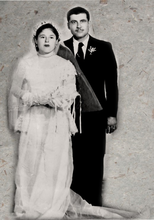 My mom and dad on their wedding day.