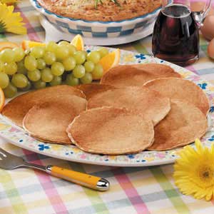 Low fat wheat pancakes