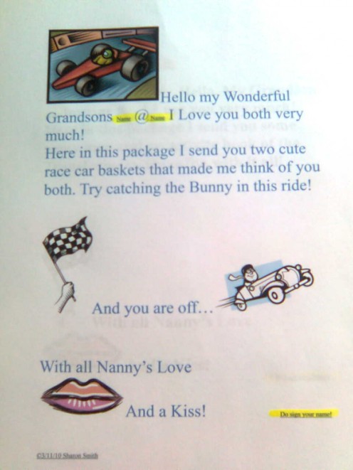 Boys letter for Two.With both boy's names on it.