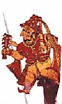A leather puppet