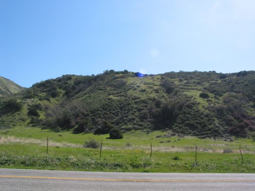 This is the Mill Creek Ranger Station area off Highway 38 on a bright March Day.