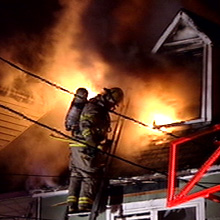 House fire in St. John's -- an all-too-common scene in virtually every community requiring a rapid response by local fiire departments.