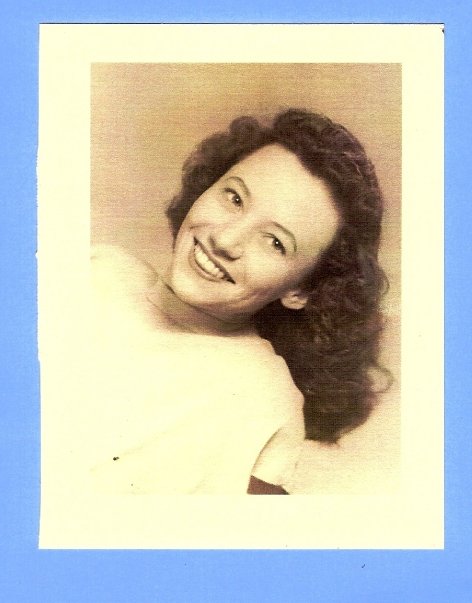 Mom's Glamour Photo: in college.