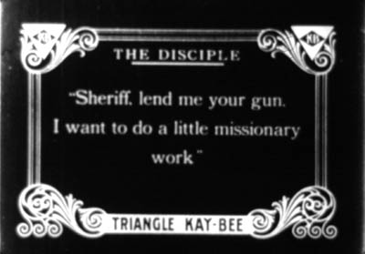 A title card from a silent film