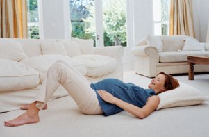 Laying down and sitting are easy positions to perform kegel exercises.