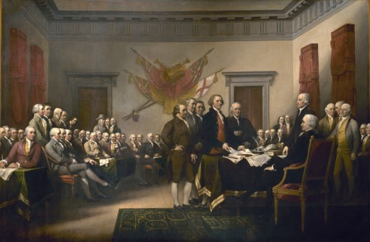 "DECLARATION OF INDEPENDENCE" BY JOHN TRUMBULL (1819)