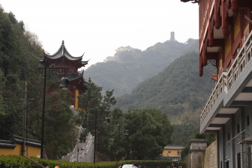 See the temple at the top?  Our destination.