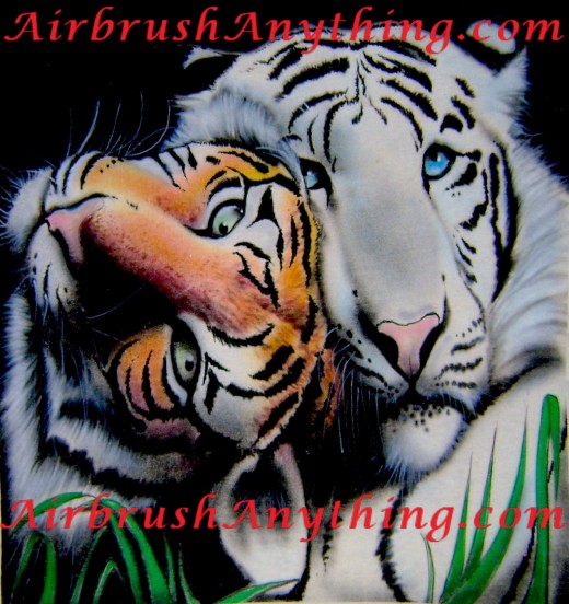 Airbrush Tigers by D and D Sears, Artists AirbrushAnything.com
