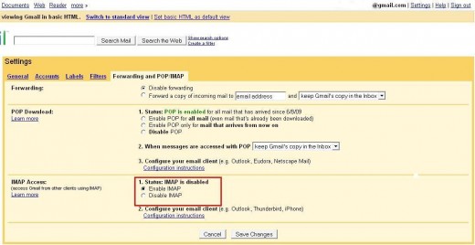How to enable IMAP in Gmail