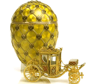 Faberge egg/clock sold at auction in 2007 for over 8.5 million pounds!