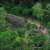 Aerial photo of healthy and strong tribe warriors, women and children Aerial photo of healthy and strong tribe warriors, women and children