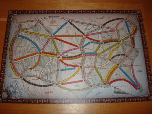 Ticket to Ride game board