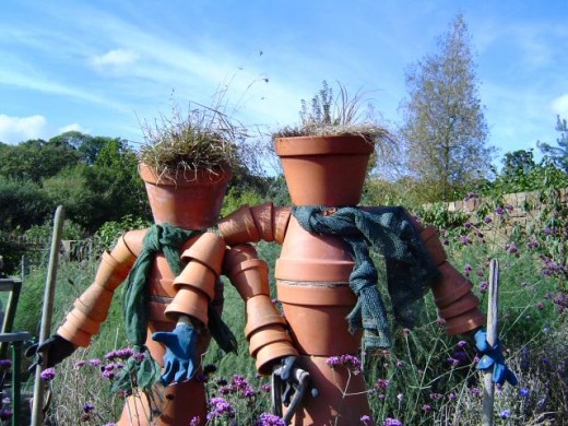 Do not mess with these flower pots though...