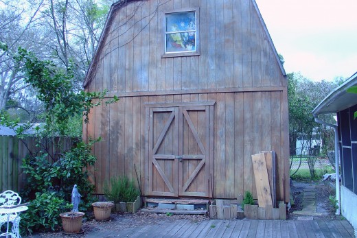 Our 'Big Shed'... It's taller than the house!