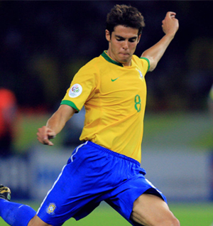 Ricardo Izecson dos Santos Leite, better known as Kaka, Brazil