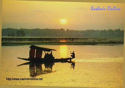 Dal lake at sunset - the pride of Kashmir Valley