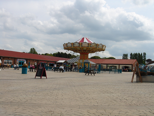 Flamingo Land Theme Park and zoo.