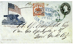 A Letter stamped for the Pony Express.