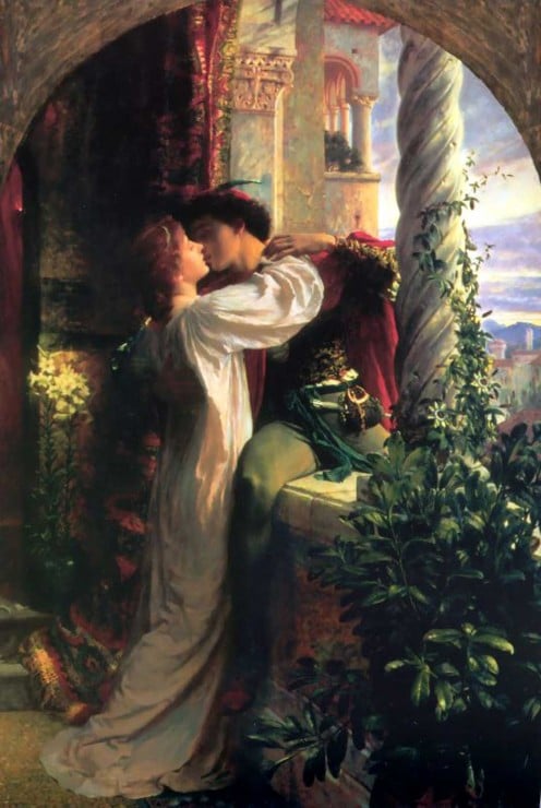 The 'Star Crossed Lovers' - Shakespeare's 'Romeo and Juliet' by Dicksee
