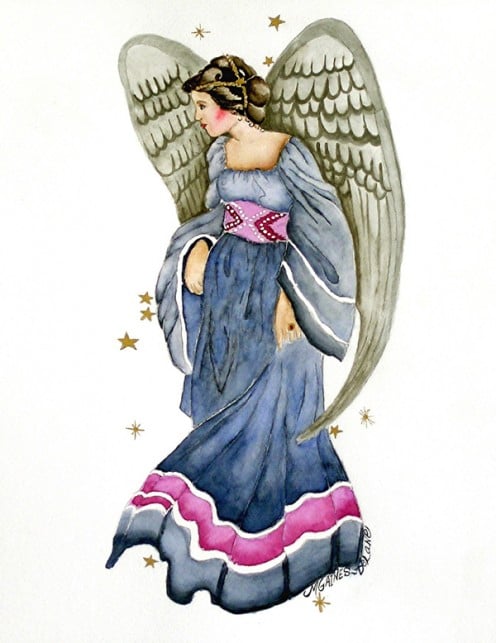My watercolor "Angel of Hope"