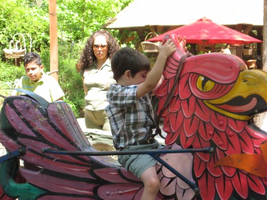 Jonathan on the jousting gryphon.