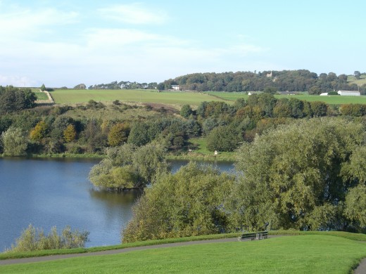 Loch behind the palace