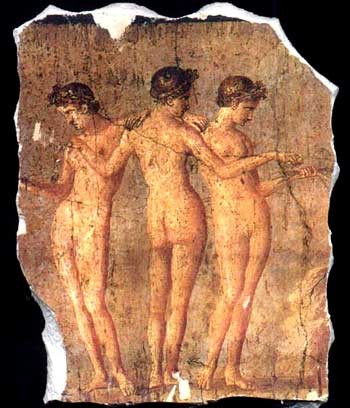 Fresco of The Three Graces