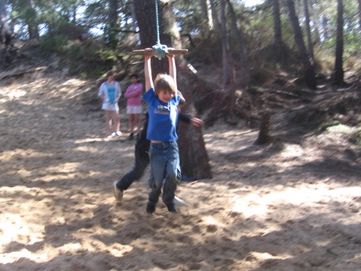 The rope swing!