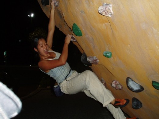 Climb even after dark.  You really have to squeeze every last climbable hour out of your weekend unless you can get a full time job climbing.