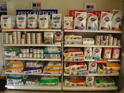 Look for the Hill's Prescription Pet Food Display at your veterinarian's office.