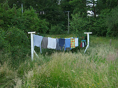 Fresh Clean Washing hanging out to dry in the fresh Air.