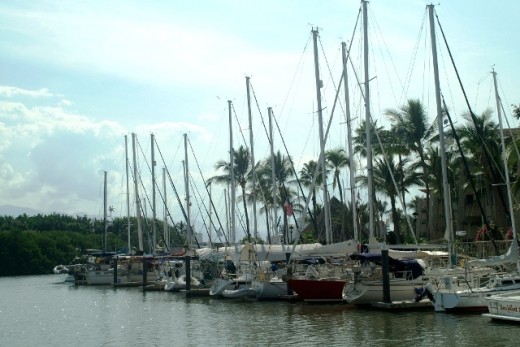 Paradise Village Marina, Nuevo Vallarta, Banderas Bay - Great amenities and service - Recently voted the BEST marina in Mexico...but they still don't have rub-rail on the docks (?)