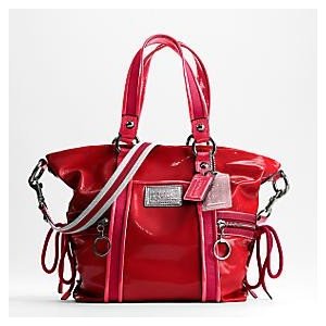 Coach Ruby Red Patent Leather Tote