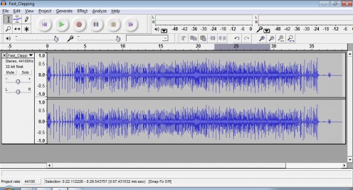 This is Audacity, a free recording software.