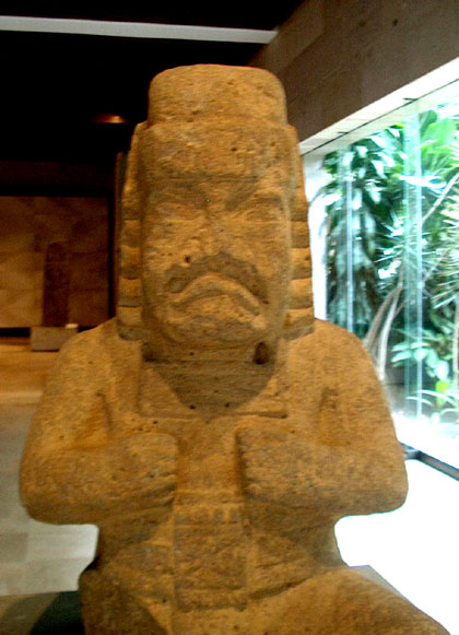 Statue, Olmec - Jaguar baby; Museum of Anthropology at Xalapa, Vera Cruz, Mexico.