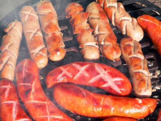 Grilled Sausages from Dreamstime.com
