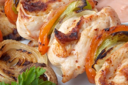 Chicken and Veggies Kebab (Dreamstime.com)