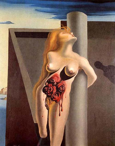 The Bleeding Roses 1930 ~ Salvador Dali  