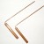 Copper L-shaped dowsing rods.  Photo by Charlotte Gerber.