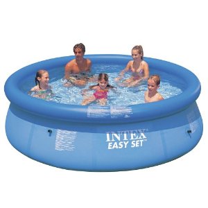 Inflatable swimming pool for the family