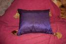 purple cushion with flickr.com