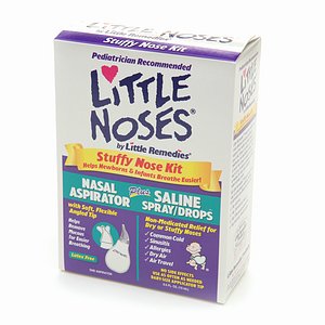 Saline drops to relieve congestion in infants and children