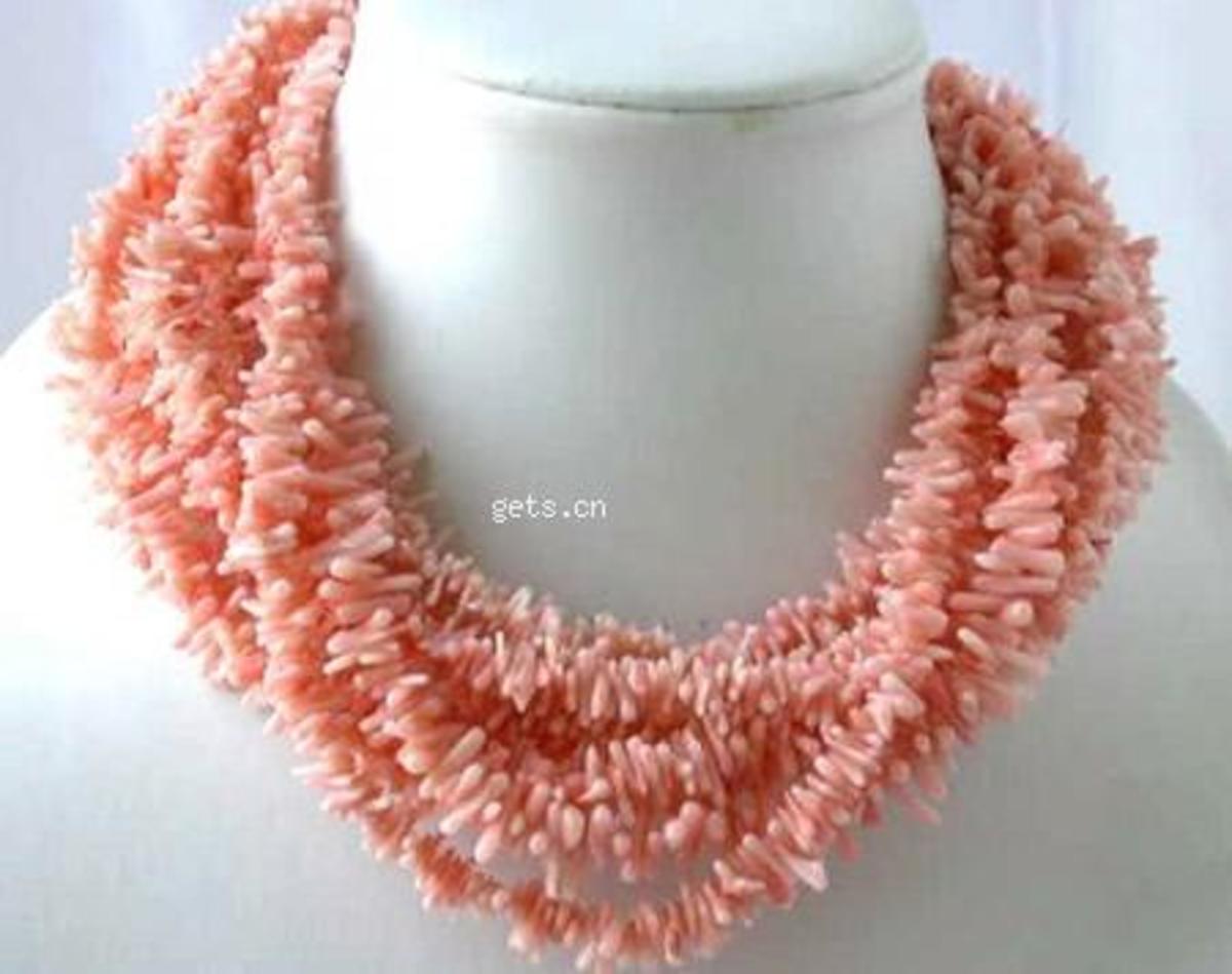 Beautiful Natural Coral branch necklace.  Photo courtesy of madeinchinashowroom.com